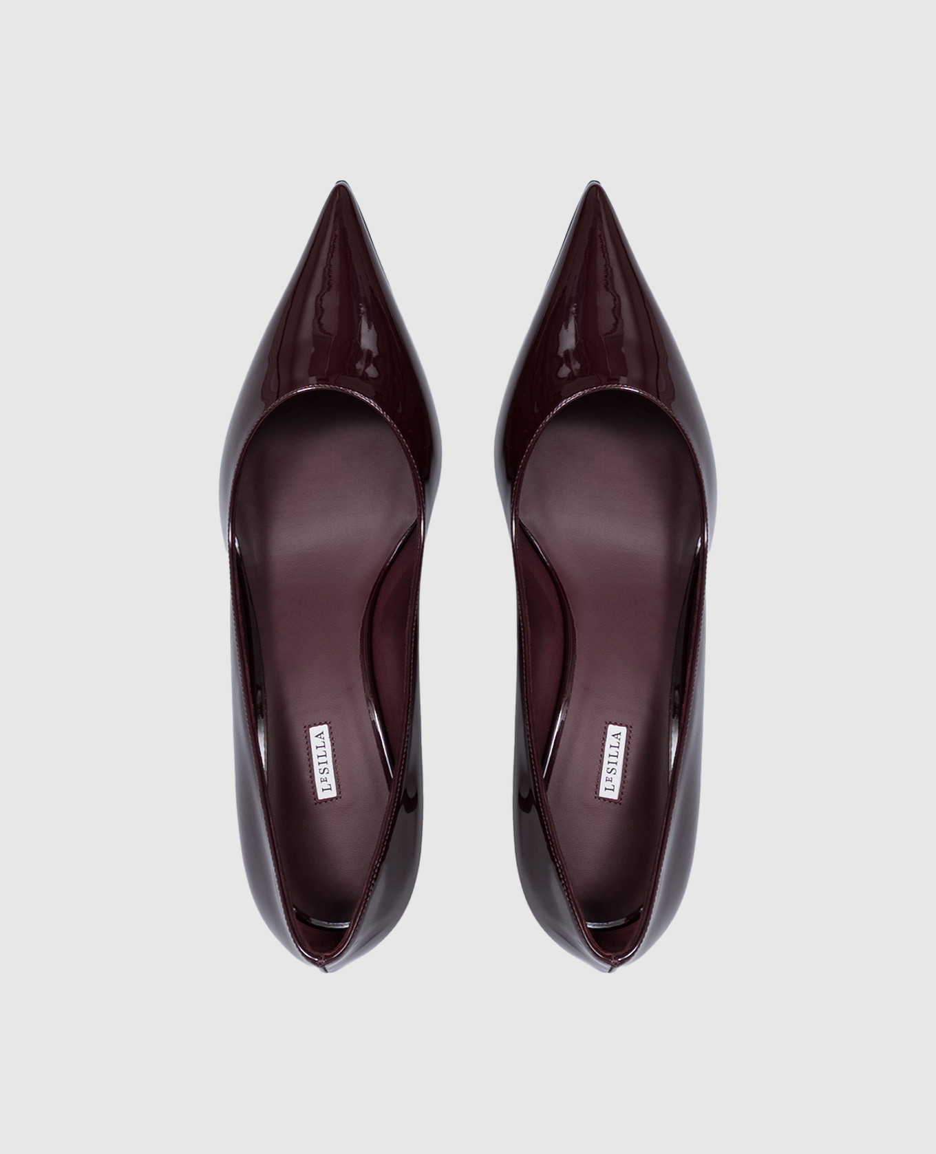 Bella burgundy patent leather shoes Le Silla 4