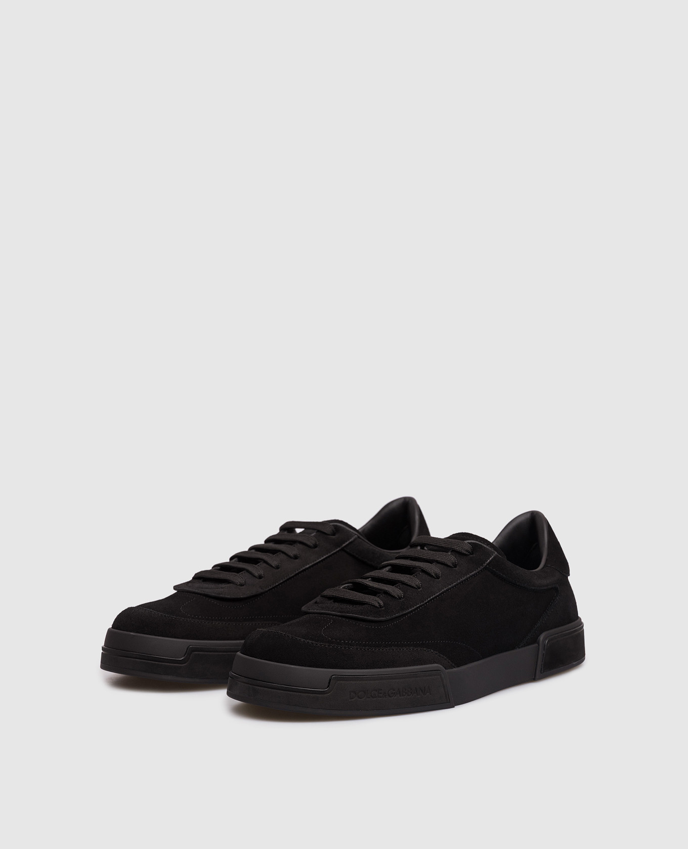 

Black suede sneakers with embossed logo Dolce&Gabbana