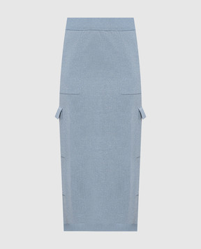 Peserico Blue skirt with lurex A95032F149173H