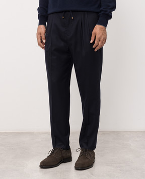 Brunello Cucinelli Blue wool pants ME226E1710