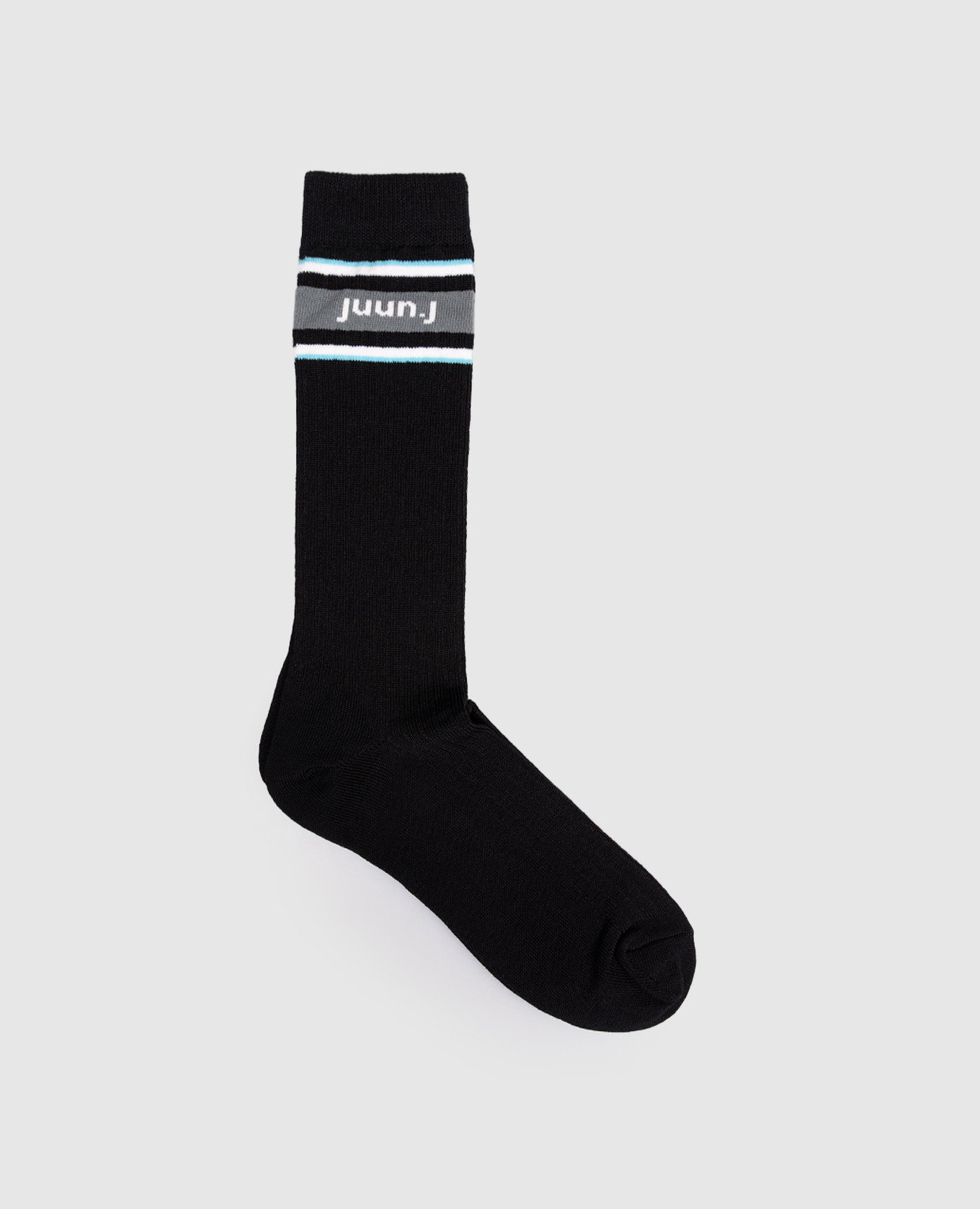 

Black socks with logo Juun.j