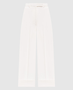 Thom Browne Ivory trousers with lapels FTC444UF0345
