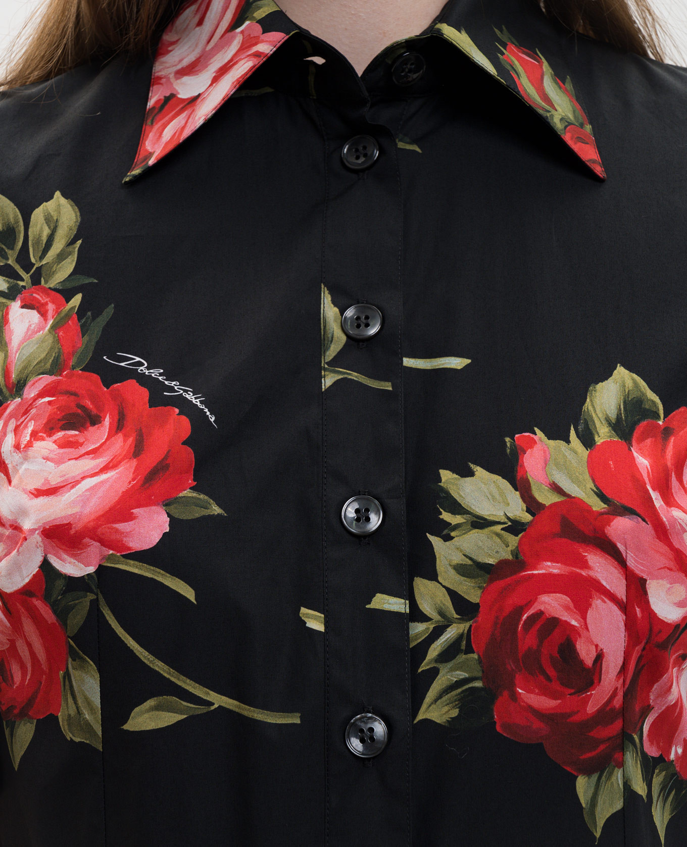 

Black printed midi shirt dress Dolce&Gabbana