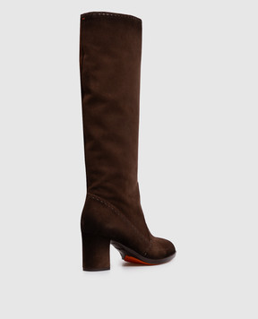 Santoni Brown suede boots WSDH72382FOTNHHA