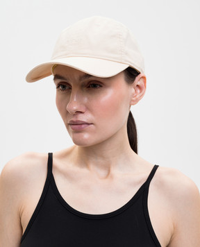Toteme Beige cap with logo embroidery 262WSH1556FB0173