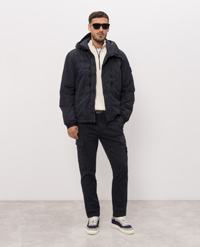 Stone Island Navy jacket with logo patch L2S15Q100007S0405
