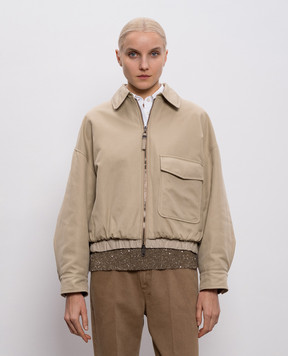 Brunello Cucinelli Beige jacket with linen ML1187662