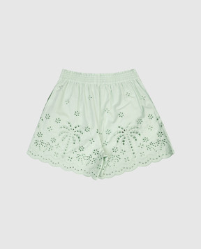 MC2 SAINT BARTH Children's green shorts Sangallo Palms MEA00103042L