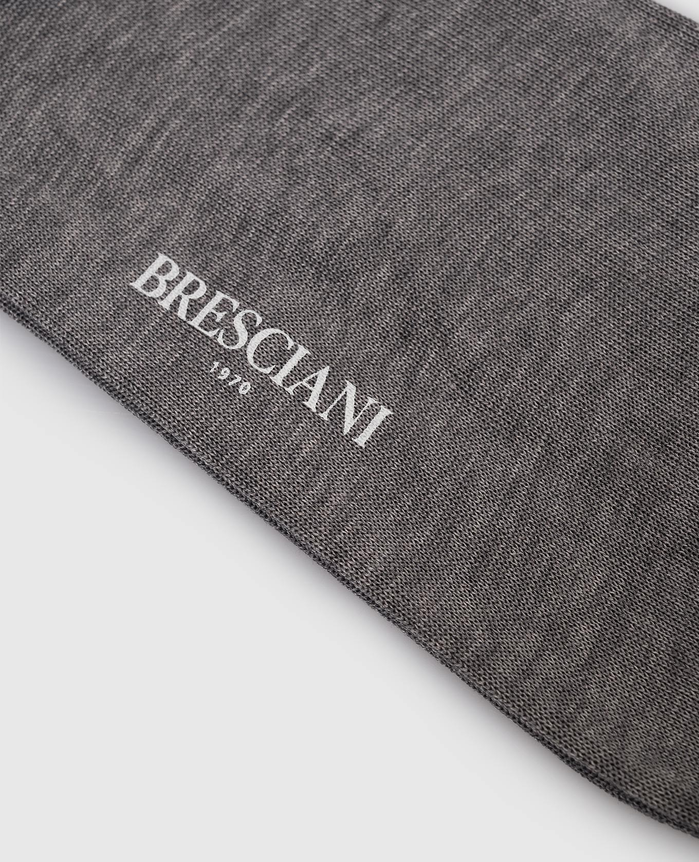 

Grey short melange cotton socks Bresciani