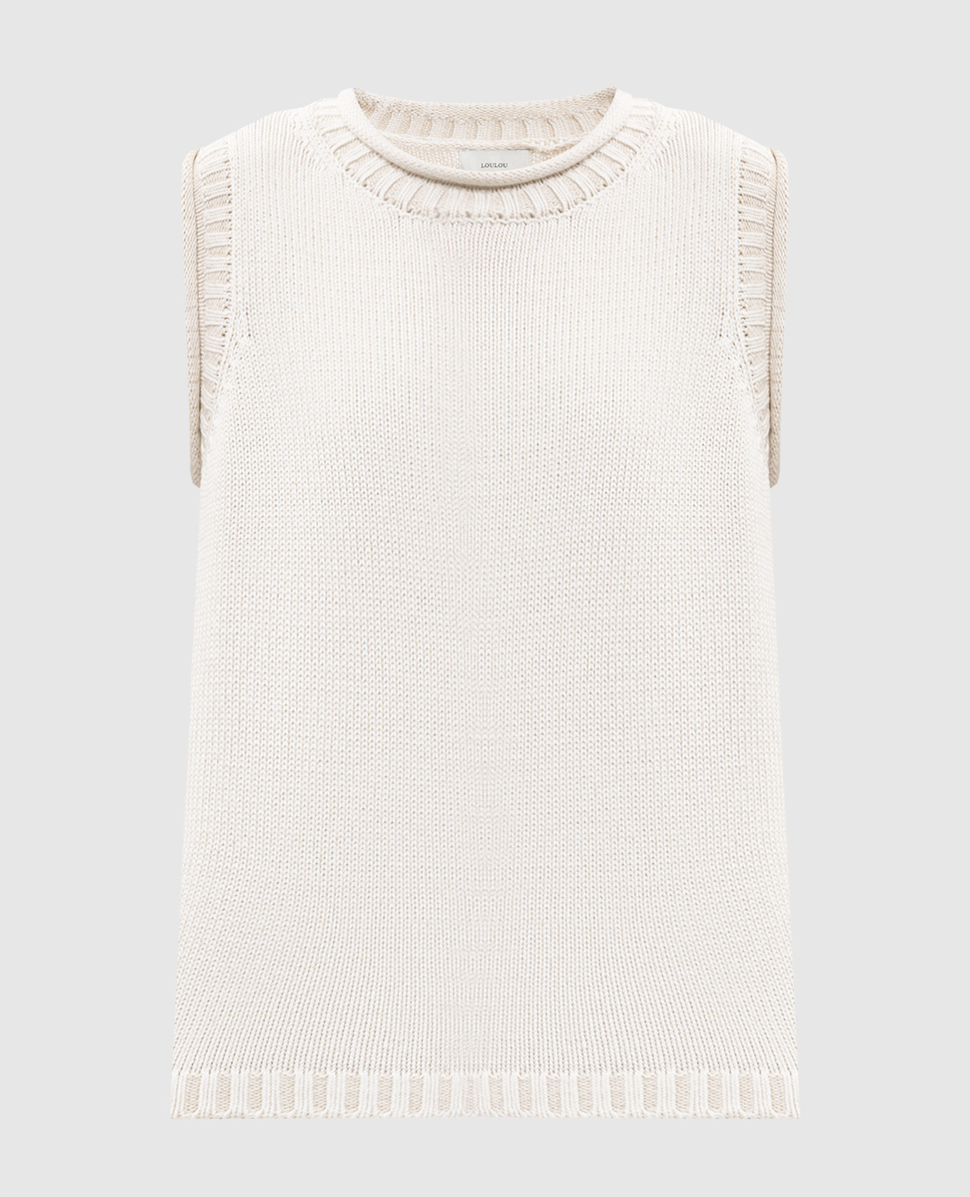 Effy ivory linen and silk vest