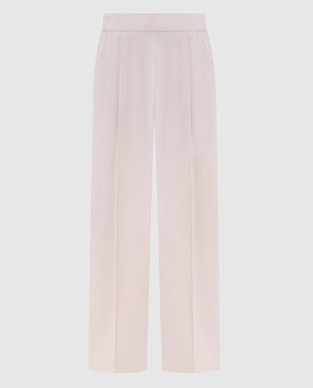 Agnona Pink silk pants T71008XU5074