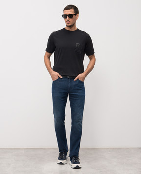 Stefano Ricci Black cashmere T-shirt MVH5300100PRYABP