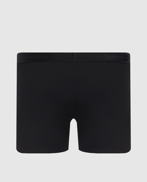 Stefano Ricci Black boxer briefs with logo pattern BXM22SICOTT
