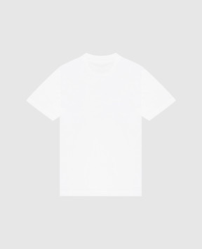 Brunello Cucinelli White T-shirt with embroidered emblem B0B13T704B
