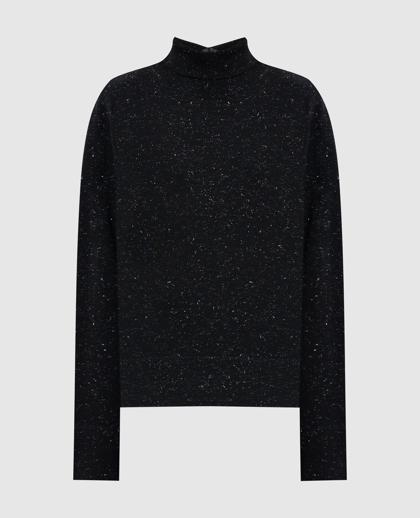 Black wool golf with lurex Peserico