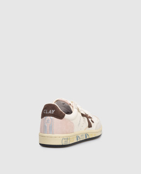 Premiata BSKT Clayd beige leather sneakers BSKTCLAD8284