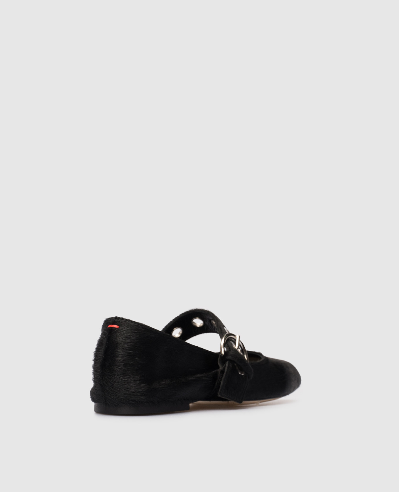 

Uma black ballet flats in napped leather Aeyde