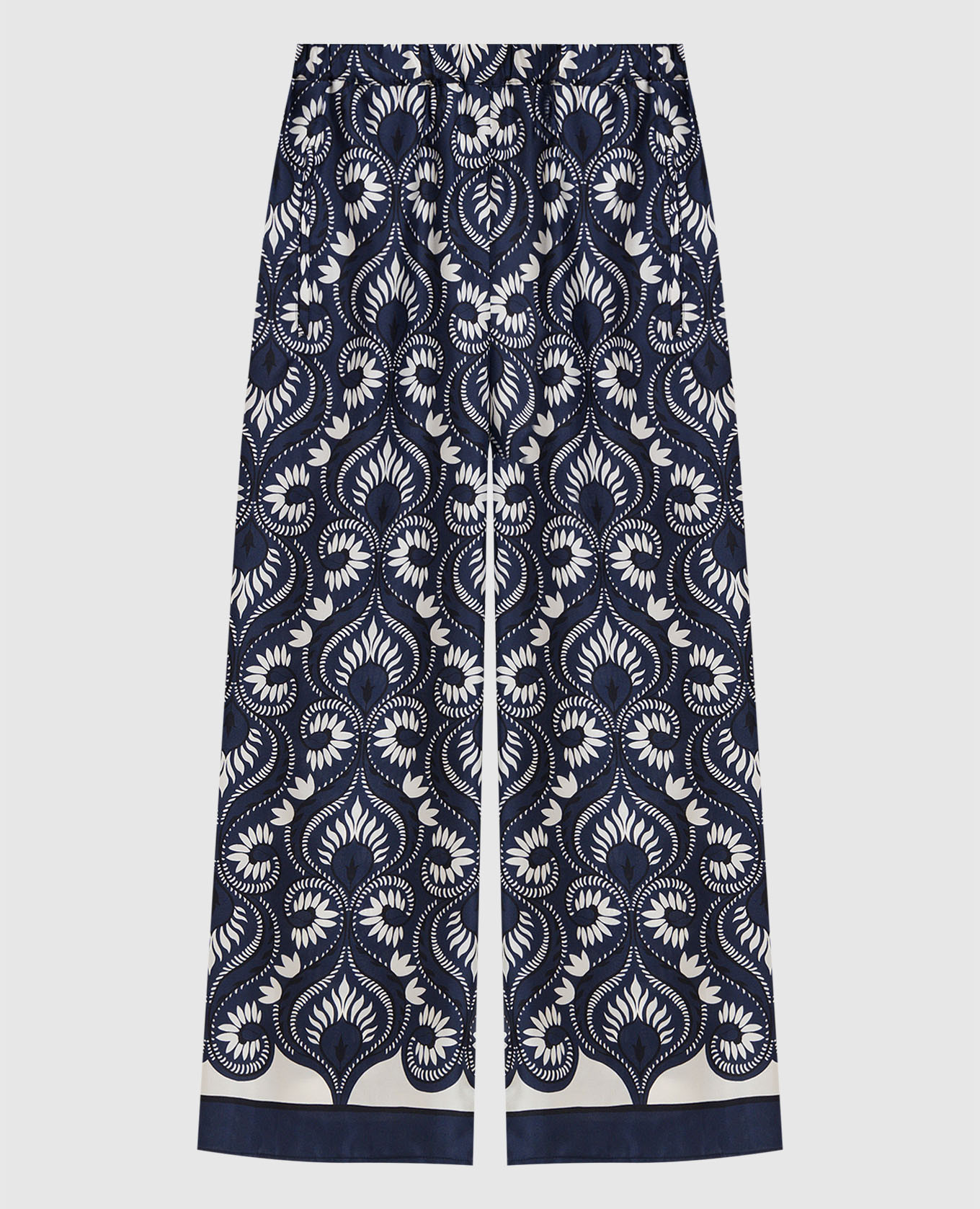 

WKDOTTICO blue silk pants Max Mara Weekend