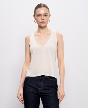 Loulou de Saison ALBIA T-shirt in ivory color ALBIALDS