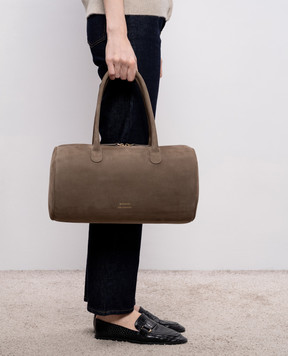 Loulou de Saison CLAUS brown nubuck bag CLAUS