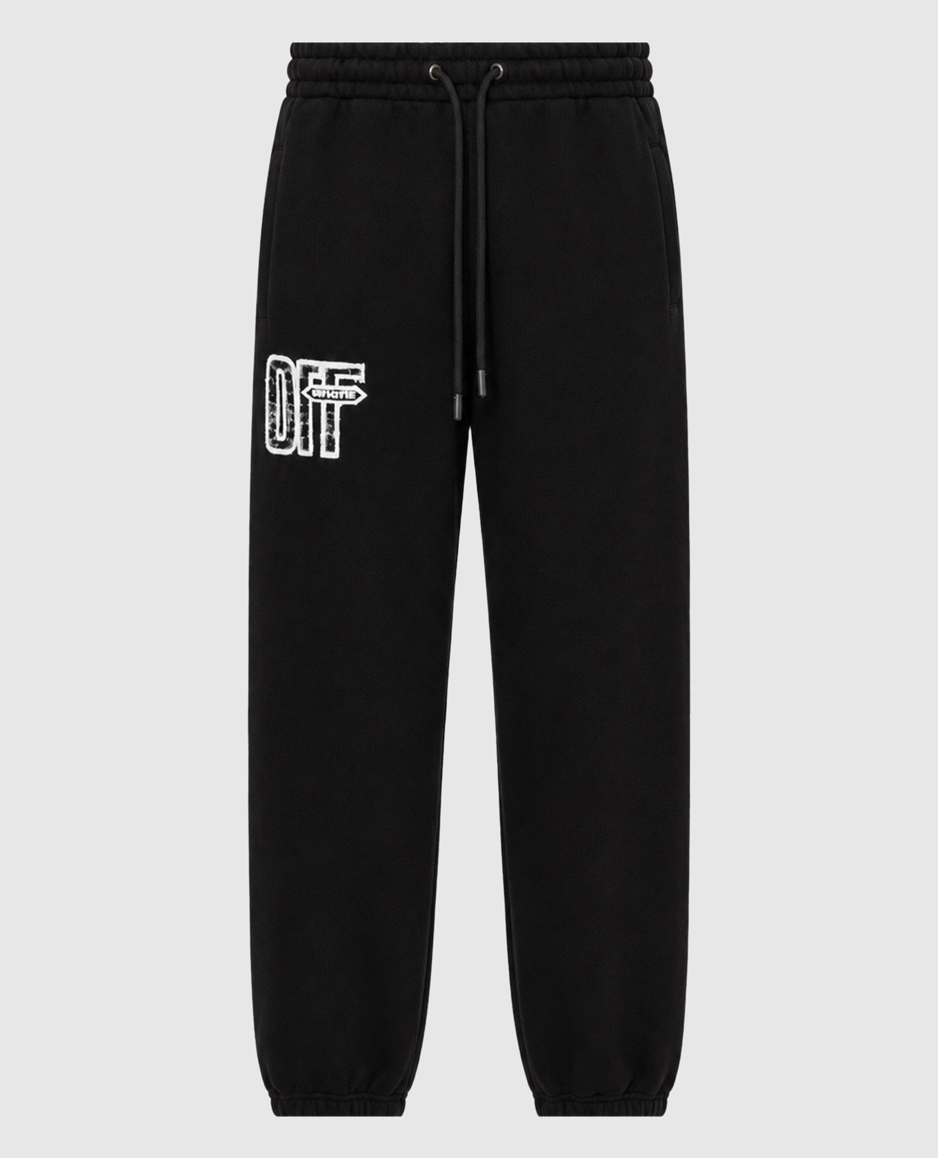 Zwarte joggingbroek met OFF-print