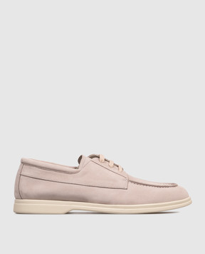 Pini Parma Beige nubuck derby shoes BOATLOAFSA