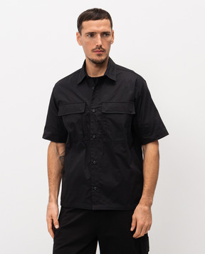 C.P. Company Metropolis Black shirt with logo LSH023A006472A