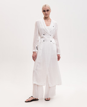 Masnada White framed pants 8053