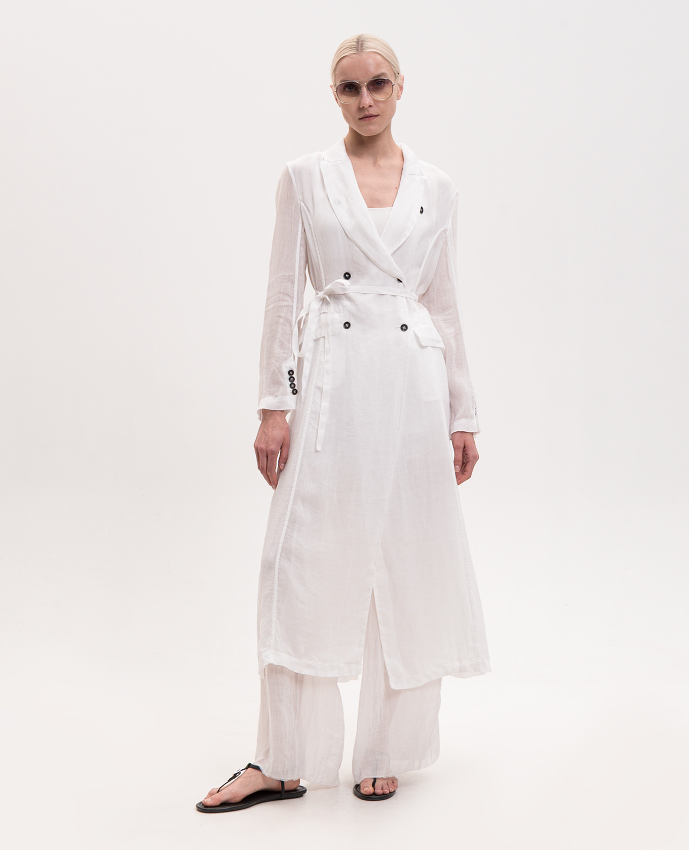 White framed pants Masnada 2