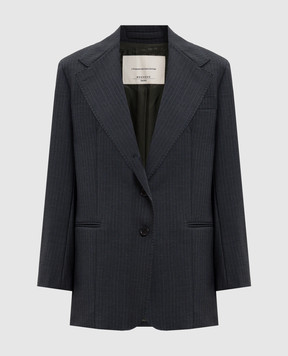 Max Mara Weekend EDMEA gray striped wool jacket EDMEA