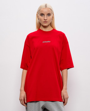 Vetements Red T-shirt with print ME76TR217R