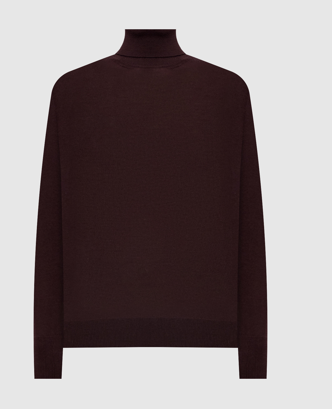 Burgundy wool golf