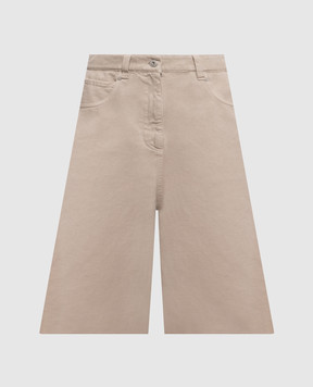 Brunello Cucinelli Gray denim culottes M0H81P4082
