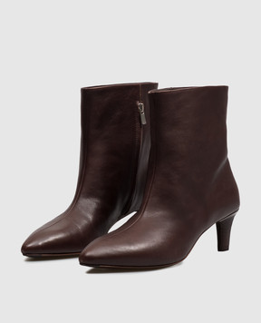 Officine Creative Flore burgundy leather ankle boots FLORE012WRED