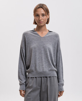 Peserico Gray sweater with wool A99271F1809771