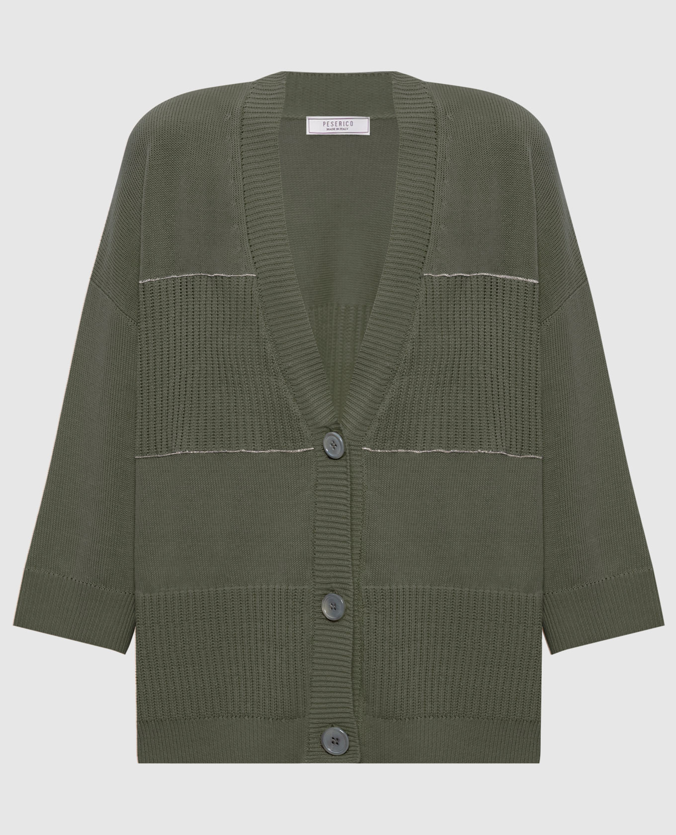 

Green cardigan with linen Peserico