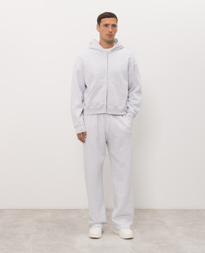 Sporty & Rich Grey insulated tracksuit with logo embroidery ST10284300GY03PA088843