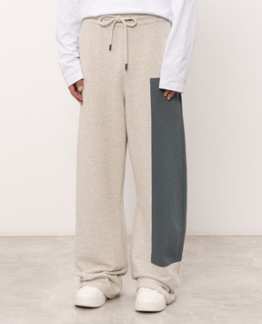 Off-White Grey melange sports pants 44MCJ03QF26F001060