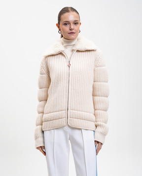 Casablanca White merino wool jacket WAW25KW105601EXSKI