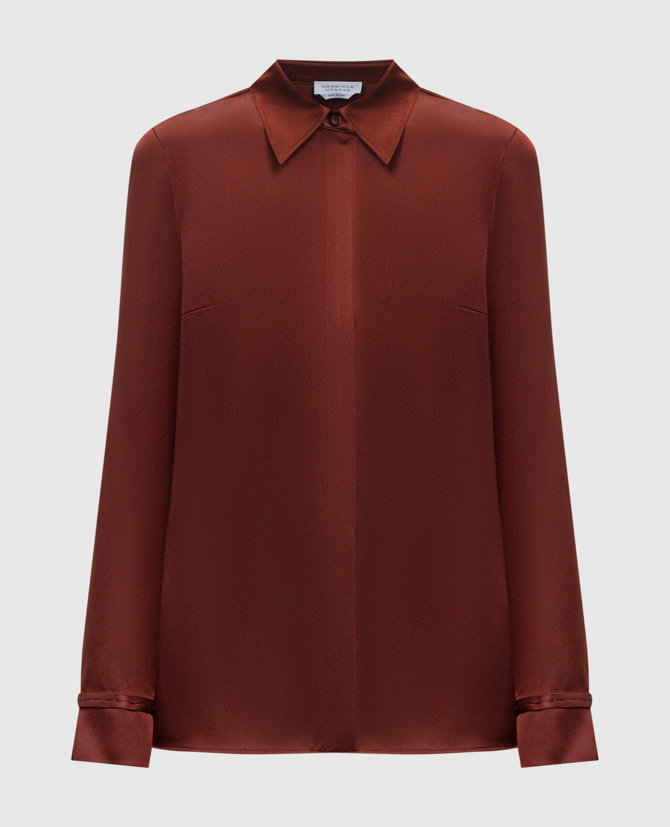 

Brown Cruz silk blouse Gabriela Hearst