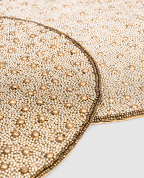 Palais Royal Set of golden decorative beaded table mats 25491