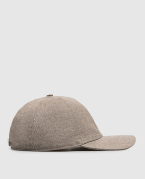 Bertolo Cashmere Beige wool cap 000307002286