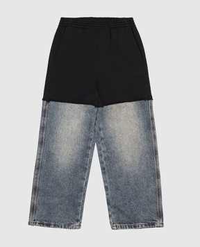 Maison Margiela MM6 Children's jeans with double construction M61084MM09G