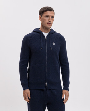 Brunello Cucinelli Blue cashmere sports jacket M22704806G