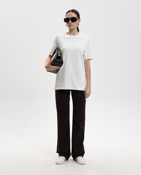 Jil Sander White T-shirt with logo patch J40GC0142J20103