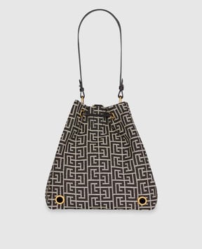 Balmain Black Pulse Monogram Backpack GN1GE036TJTE