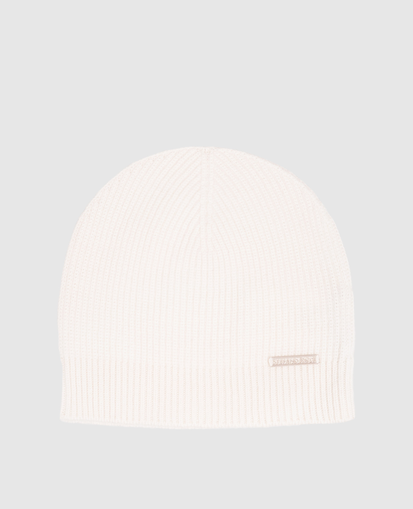 Ivory cashmere hat
