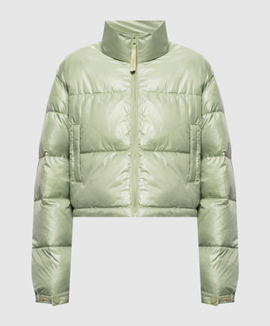 Grüne Steppjacke