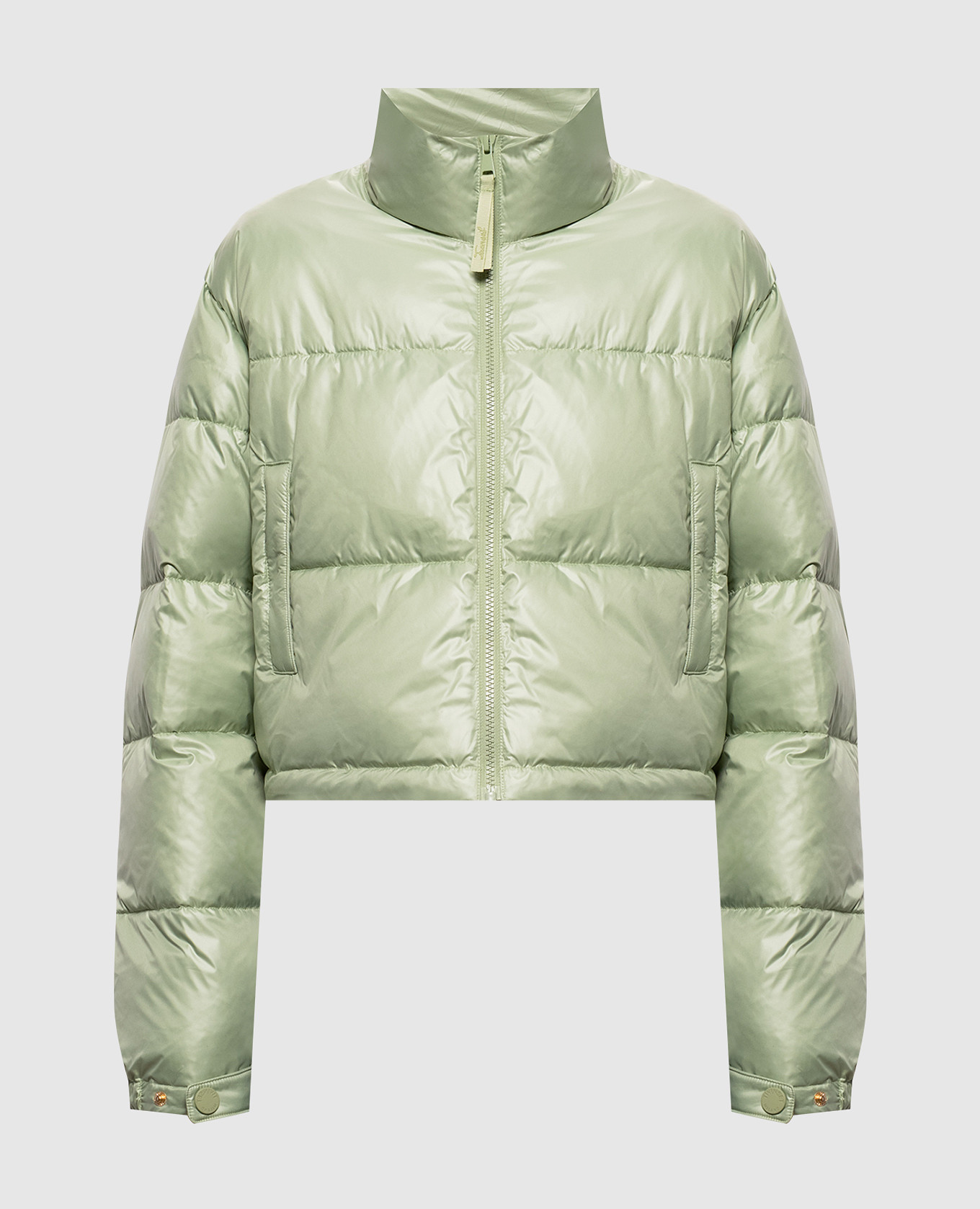 Green quilted jacket