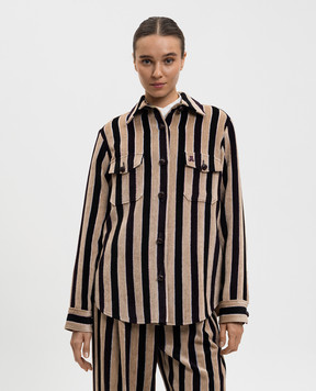 La DoubleJ Beige striped BTYB shirt JAC0112VIS026STR08